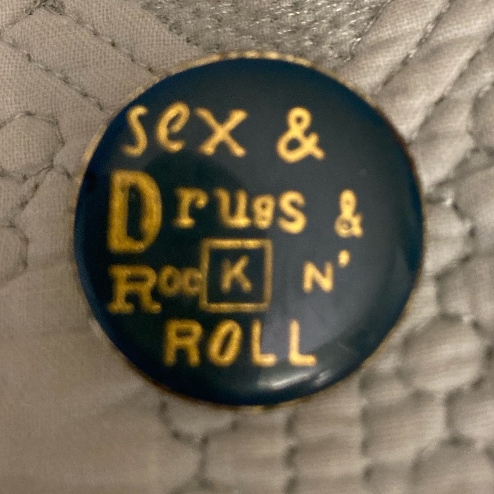 Sex & Drugs & Rock n Roll Lapel Pin